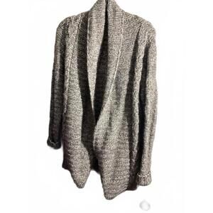 Lineamaglia  Oversized Knit Wool / Alpaca Blend Cardigan - Gray Small